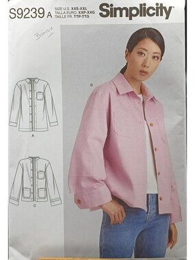 UNCUT Simplicity S9239 Misses Jacket Sewing Pattern XXS-XXL